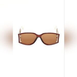 Chic Round Brown Sunglasses - Designer Inspired”